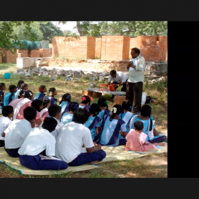 Joss Brooks explains how capacity building programs were organized for local communities in Auroville